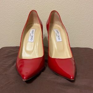 Patent leather heels